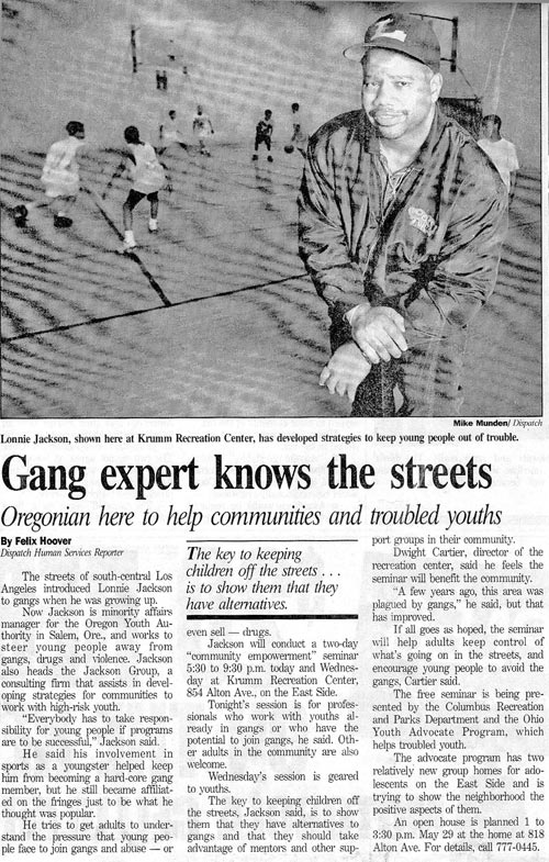 Gang Expert here to help communities and troubled youths